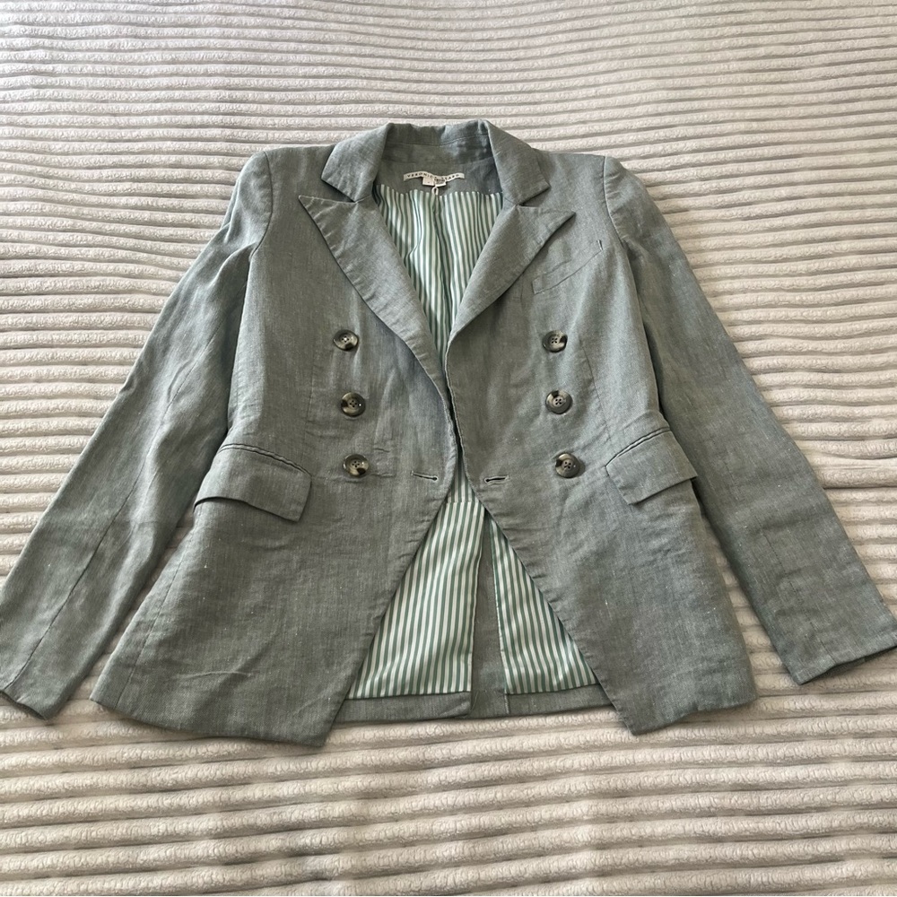 Veronica Beard Linen Blazer - Picture 3 of 10